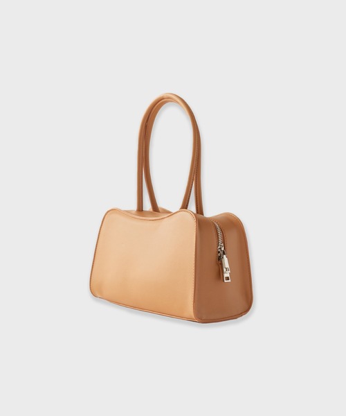 UNSTOA(アンストア)の「Square-Shaped Faux Leather Basic Handbag 秋服 冬服(ショルダーバッグ・レディース・ホワイト/キャメル・FREE)」の4枚目の写真
