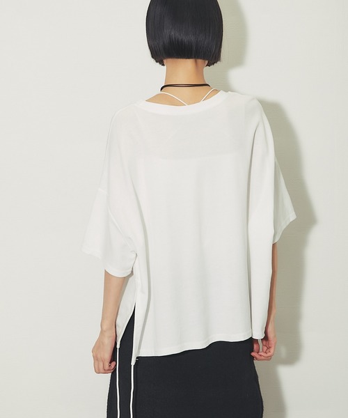 ANOTHER S(アナザーエス)の「ペプラムTシャツ(Tシャツ/カットソー・レディース・ホワイト/ブラック・FREE)」の12枚目の写真