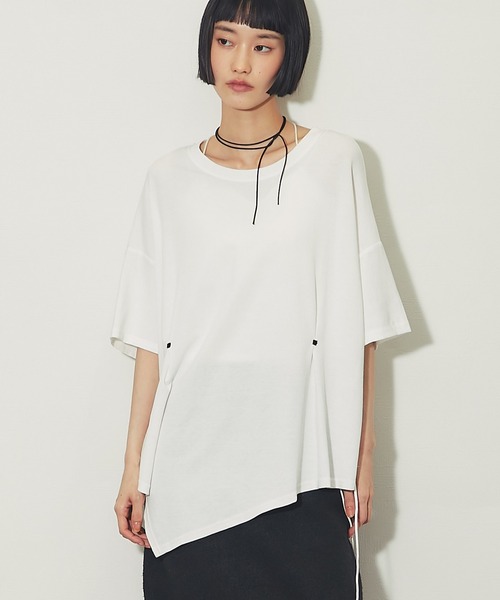 ANOTHER S(アナザーエス)の「ペプラムTシャツ(Tシャツ/カットソー・レディース・ホワイト/ブラック・FREE)」の17枚目の写真