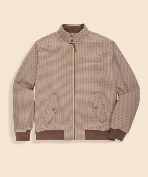 BROOKS BROTHERS(ブルックスブラザーズ)の「コットン ガンクラブチェック ボマージャケット(ブルゾン・メンズ・ブラウン・MEDIUM/SMALL/LARGE)」の1枚目の写真