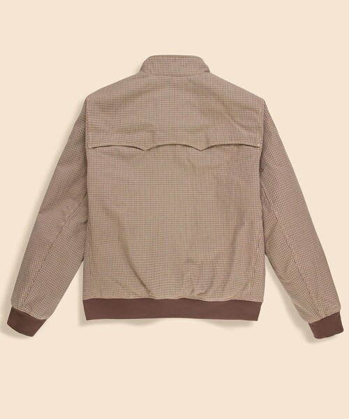 BROOKS BROTHERS(ブルックスブラザーズ)の「コットン ガンクラブチェック ボマージャケット(ブルゾン・メンズ・ブラウン・MEDIUM/SMALL/LARGE)」の2枚目の写真