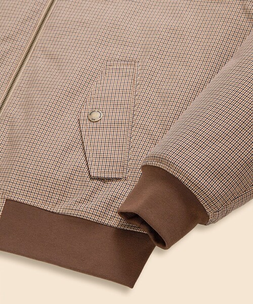 BROOKS BROTHERS(ブルックスブラザーズ)の「コットン ガンクラブチェック ボマージャケット(ブルゾン・メンズ・ブラウン・MEDIUM/SMALL/LARGE)」の4枚目の写真