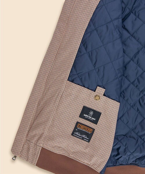 BROOKS BROTHERS(ブルックスブラザーズ)の「コットン ガンクラブチェック ボマージャケット(ブルゾン・メンズ・ブラウン・MEDIUM/SMALL/LARGE)」の5枚目の写真