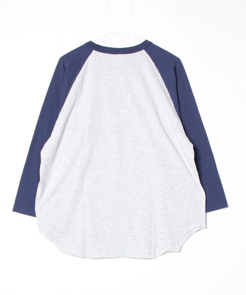 WALLA WALLA SPORT（ワラワラスポーツ）の「【WALLA WALLA SPORT】 PRINTED BASEBALL TEE /MICKEY MOUSE（Tシャツ/カットソー・メンズ・ネイビー・MEDIUM/LARGE/X-LARGE）」の2枚目の写真