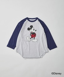 【WALLA WALLA SPORT】 PRINTED BASEBALL TEE /MICKEY MOUSE
