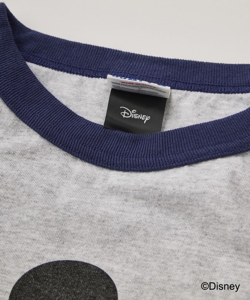 WALLA WALLA SPORT（ワラワラスポーツ）の「【WALLA WALLA SPORT】 PRINTED BASEBALL TEE /MICKEY MOUSE（Tシャツ/カットソー・メンズ・ネイビー・MEDIUM/LARGE/X-LARGE）」の6枚目の写真