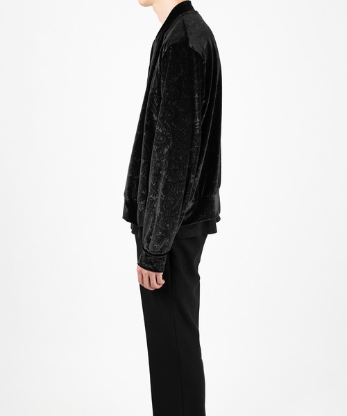 LAD MUSICIAN(ラッドミュージシャン)の「EMBOSSED VELOUR BLOUSON(ブルゾン・メンズ・ブラック・46/44/42)」の3枚目の写真