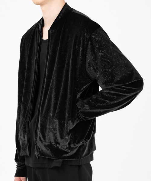 LAD MUSICIAN(ラッドミュージシャン)の「EMBOSSED VELOUR BLOUSON(ブルゾン・メンズ・ブラック・46/44/42)」の5枚目の写真