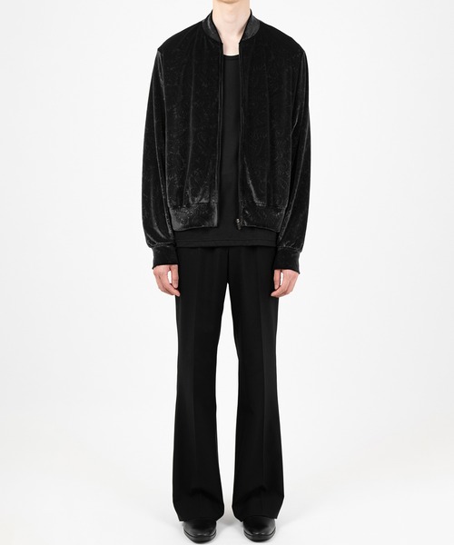 LAD MUSICIAN(ラッドミュージシャン)の「EMBOSSED VELOUR BLOUSON(ブルゾン・メンズ・ブラック・46/44/42)」の6枚目の写真