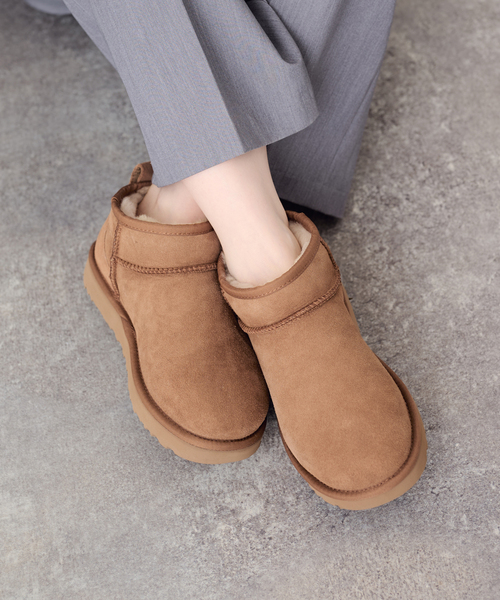 UGG(アグ)の「《WEB限定/》UGG/アグ W CLASSIC ULTRA MINI 1116109(その他シューズ・レディース・ブラック/キャメル・23cm/25cm/24cm)」の10枚目の写真
