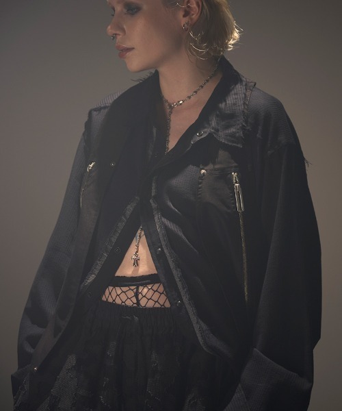 NAPE_（ネイプ）の「mcg3905-HAENESS - VEST ハーネスベスト(NPS-441)（ベスト・メンズ・グレイッシュベージュ/ブラック・4/3/2/1）」の2枚目の写真