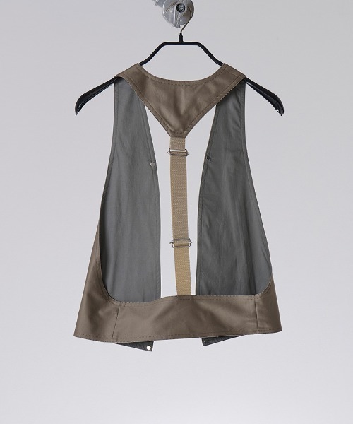 NAPE_（ネイプ）の「mcg3905-HAENESS - VEST ハーネスベスト(NPS-441)（ベスト・メンズ・グレイッシュベージュ/ブラック・4/3/2/1）」の8枚目の写真