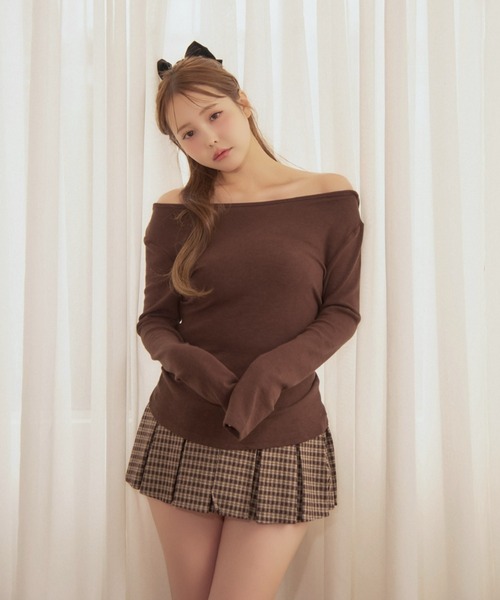 miune(ミューヌ)の「バックレースリボントップス(Tシャツ/カットソー・レディース・ベージュ/ブラウン/ブラック・FREE)」の14枚目の写真