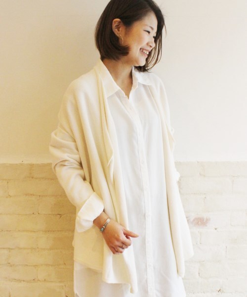 FRAMeWORK（フレームワーク）の「メンブークレ カーディガン◆（カーディガン/ボレロ・レディース・グレー/ホワイト・FREE）」の16枚目の写真