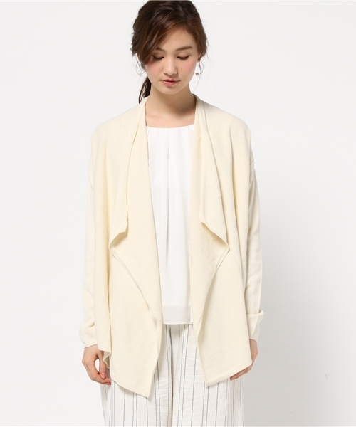 FRAMeWORK（フレームワーク）の「メンブークレ カーディガン◆（カーディガン/ボレロ・レディース・グレー/ホワイト・FREE）」の5枚目の写真