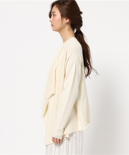 FRAMeWORK（フレームワーク）の「メンブークレ カーディガン◆（カーディガン/ボレロ・レディース・グレー/ホワイト・FREE）」の6枚目の写真