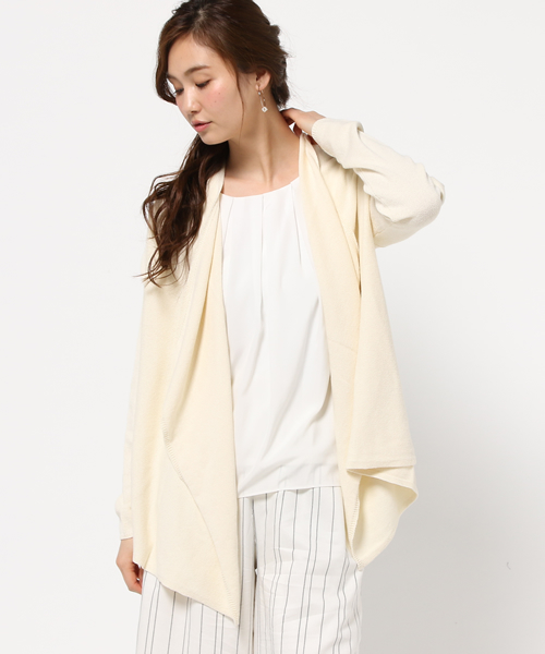 FRAMeWORK（フレームワーク）の「メンブークレ カーディガン◆（カーディガン/ボレロ・レディース・グレー/ホワイト・FREE）」の11枚目の写真