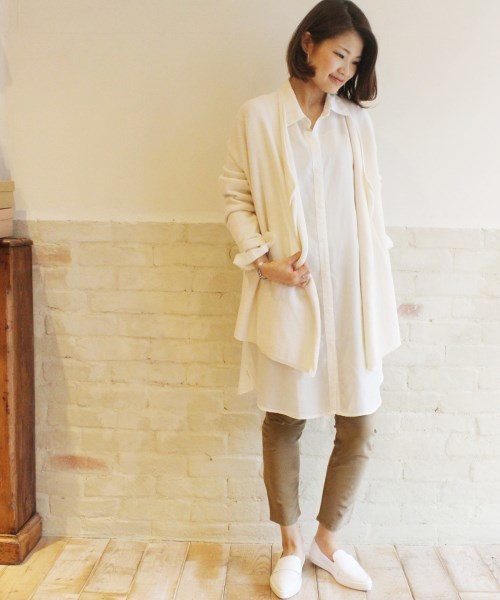 FRAMeWORK（フレームワーク）の「メンブークレ カーディガン◆（カーディガン/ボレロ・レディース・グレー/ホワイト・FREE）」の17枚目の写真