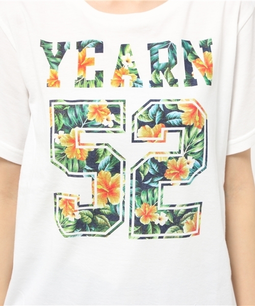 WEGO(ウィゴー)の「WEGO/フラワーTシャツ(Tシャツ/カットソー・レディース・ネイビー/ホワイト・FREE)」の9枚目の写真