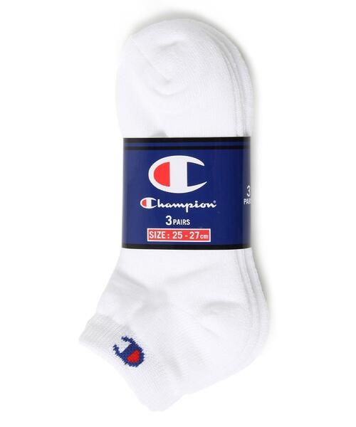 Champion(チャンピオン)の「Champion(チャンピオン)アンクルソックス(ソックス/靴下・メンズ・ホワイト/ライトグレー/ブラック・25-27/23-25/27-29)」の8枚目の写真