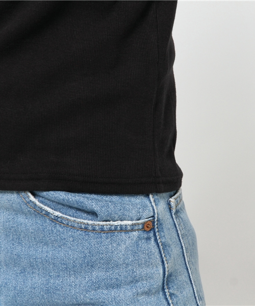 SLY（スライ）の「LACE UP テレコT/SH（Tシャツ/カットソー・レディース・ブラック/グリーン系その他/ライトピンク/ホワイト/ベージュ・1/2）」の10枚目の写真