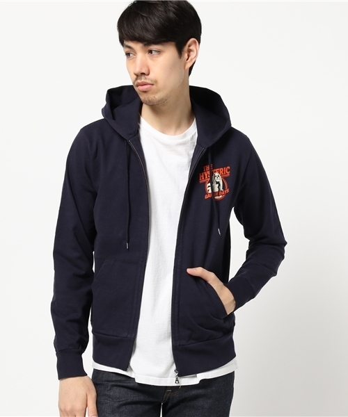 HYSTERIC GLAMOUR（ヒステリックグラマー）の「FIRST ISSUE 1984 pt PK（パーカー・メンズ・ネイビー/トップグレー/ブラック・LARGE/MEDIUM/SMALL）」の3枚目の写真