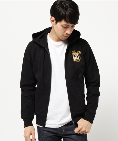 HYSTERIC GLAMOUR（ヒステリックグラマー）の「FIRST ISSUE 1984 pt PK（パーカー・メンズ・ネイビー/トップグレー/ブラック・LARGE/MEDIUM/SMALL）」の2枚目の写真