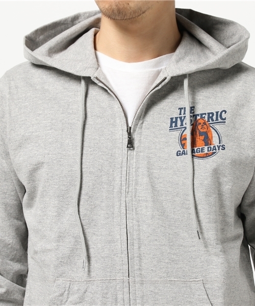 HYSTERIC GLAMOUR（ヒステリックグラマー）の「FIRST ISSUE 1984 pt PK（パーカー・メンズ・ネイビー/トップグレー/ブラック・LARGE/MEDIUM/SMALL）」の7枚目の写真