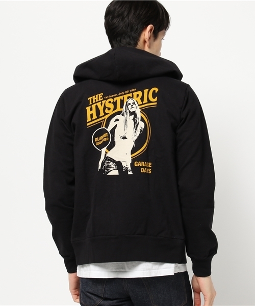 HYSTERIC GLAMOUR パーカー 1984年デザイン ブラック HYSTERIC TIMES パーカー（パーカー）｜HYSTERIC GLAMOUR