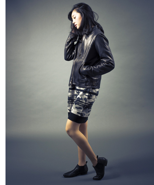 AVIREX（アヴィレックス）の「avirex/ アヴィレックス / SHEEP LEATHER SINGLE RIDERS/  シープレザー　シングルライダース（ライダースジャケット・レディース・ブラック/ワイン・SMALL/LARGE/MEDIUM）」の4枚目の写真