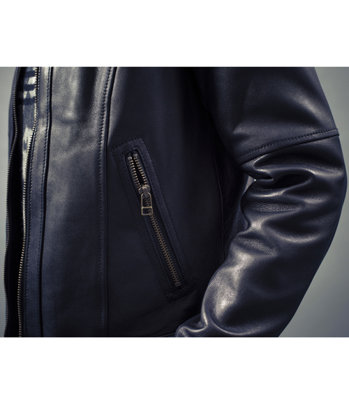 AVIREX（アヴィレックス）の「avirex/ アヴィレックス / SHEEP LEATHER SINGLE RIDERS/  シープレザー　シングルライダース（ライダースジャケット・レディース・ブラック/ワイン・SMALL/LARGE/MEDIUM）」の6枚目の写真