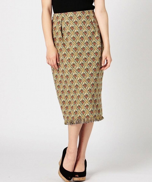 Rose Bud ローズバッド の 総柄タイトスカート スカート Wear