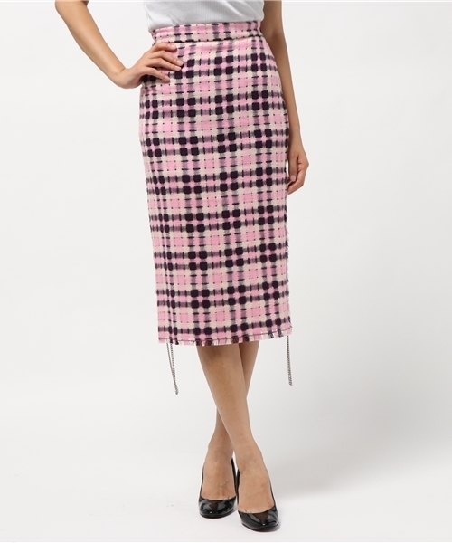 MSGM（エムエスジーエム）の「MSGM チェック柄タイトスカート