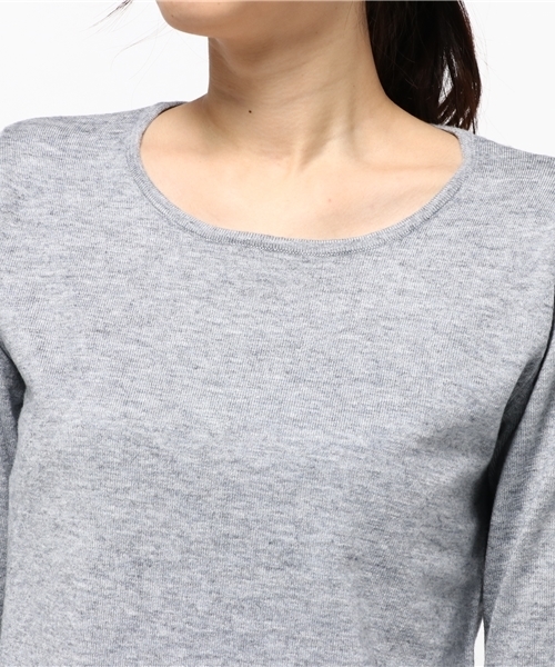 ROPE' PICNIC（ロペピクニック）の「フレアー袖ニット（ニット/セーター・レディース・ネイビー/グレー/ワイン/キナリ・38）」の9枚目の写真