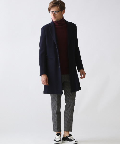 ABAHOUSE（アバハウス）の「ソフトタッチドレープタートルネック（ニット/セーター・メンズ・ワイン/グリーン/ベージュ/チャコールグレー・48/46/44）」の14枚目の写真