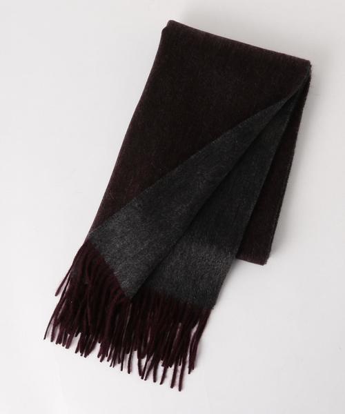 UNITED ARROWS（ユナイテッドアローズ）の「UA カシミヤ リバーシブル マフラー（マフラー・メンズ・ブラック/ライトグレー/ベージュ/ワインレッド/ネイビー・FREE）」の5枚目の写真