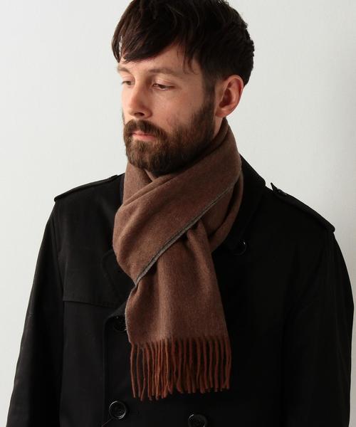 UNITED ARROWS（ユナイテッドアローズ）の「UA カシミヤ リバーシブル マフラー（マフラー・メンズ・ブラック/ライトグレー/ベージュ/ワインレッド/ネイビー・FREE）」の9枚目の写真