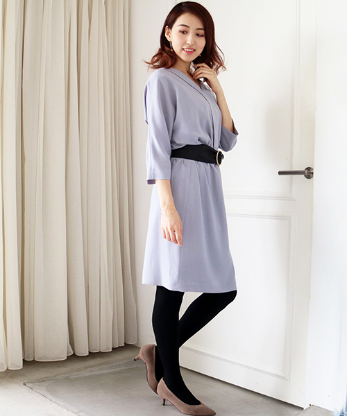 N.（N. Natural Beauty Basic）（エヌエヌナチュラルビューティーベーシック）の「フロントフリルワンピース（ワンピース・レディース・グレー/ベージュ/ネイビー・MEDIUM）」の13枚目の写真