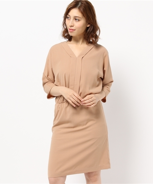 N.（N. Natural Beauty Basic）（エヌエヌナチュラルビューティーベーシック）の「フロントフリルワンピース（ワンピース・レディース・グレー/ベージュ/ネイビー・MEDIUM）」の15枚目の写真