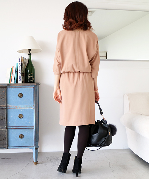 N.（N. Natural Beauty Basic）（エヌエヌナチュラルビューティーベーシック）の「フロントフリルワンピース（ワンピース・レディース・グレー/ベージュ/ネイビー・MEDIUM）」の17枚目の写真