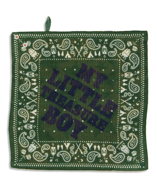 BREEZE(ブリーズ)の「2WAY ハンカチスタイ(BOY)(スタイ/よだれかけ・キッズ・グリーン/ネイビー・80)」の1枚目の写真