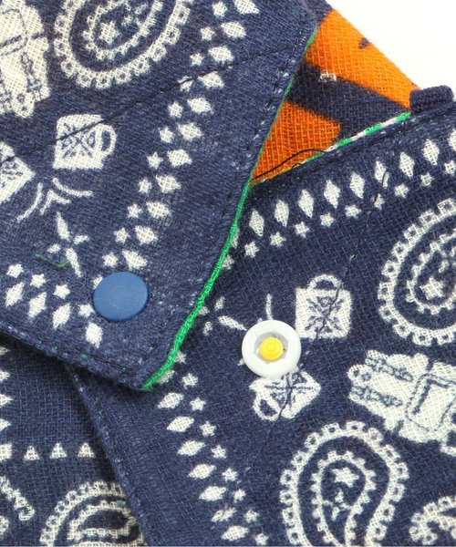 BREEZE(ブリーズ)の「2WAY ハンカチスタイ(BOY)(スタイ/よだれかけ・キッズ・グリーン/ネイビー・80)」の7枚目の写真