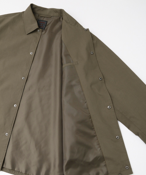 SENSE OF PLACE by URBAN RESEARCH（センスオブプレイスバイアーバンリサーチ）の「ストレッチウェザーコーチジャケット（その他アウター・メンズ・カーキ/ブラック・MEDIUM/LARGE）」の9枚目の写真