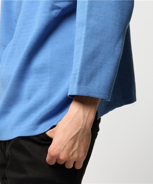 Letroyes（ルトロワ）の「【別注】Letroyes　ボートネックオーバーニット（ニット/セーター・メンズ・アイボリー/サックスブルー・LARGE/MEDIUM）」の6枚目の写真