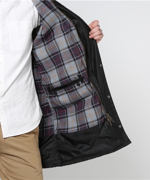 Barbour（バブアー）の「Barbour バブアー SL BORDER フィールドジャケット MWX0534（その他アウター・メンズ・ブラック/オリーブ・34/36）」の9枚目の写真