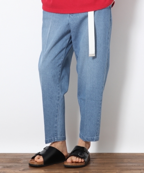 RAGEBLUE(レイジブルー)の「【抗菌防臭】デニムワイドテーパードアンクルパンツ/750304(デニムパンツ・メンズ・ブルー/ライトブルー/ブルー系その他・SMALL/LARGE/MEDIUM)」の2枚目の写真
