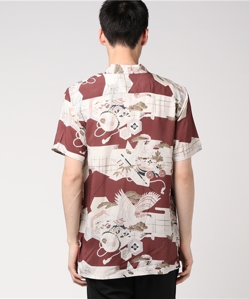 ALLSAINTS（オールセインツ）の「【本日セール終了】OLOKU SS SHIRT（シャツ/ブラウス・メンズ・ボルドー・SMALL/MEDIUM/X-SMALL/LARGE）」の7枚目の写真