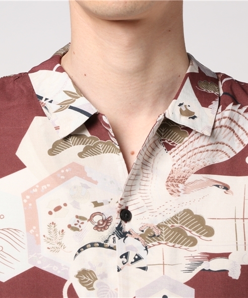 ALLSAINTS（オールセインツ）の「【本日セール終了】OLOKU SS SHIRT（シャツ/ブラウス・メンズ・ボルドー・SMALL/MEDIUM/X-SMALL/LARGE）」の8枚目の写真