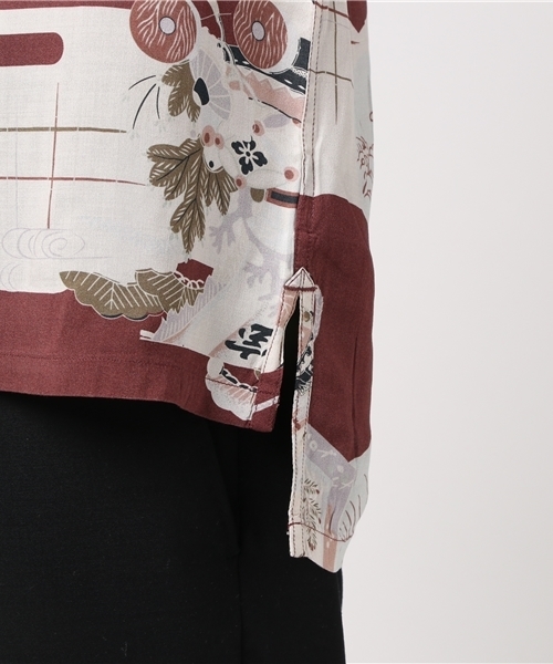 ALLSAINTS（オールセインツ）の「【本日セール終了】OLOKU SS SHIRT（シャツ/ブラウス・メンズ・ボルドー・SMALL/MEDIUM/X-SMALL/LARGE）」の10枚目の写真