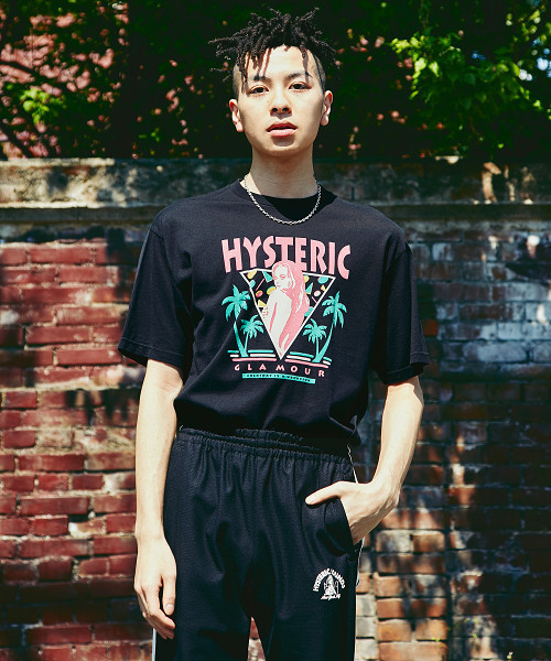 HYSTERIC GLAMOUR（ヒステリックグラマー）の「EVERYDAY IS A VACATION プリント Tシャツ（Tシャツ/カットソー・メンズ・ホワイト/ピンク/ブラック・X-SMALL/SMALL/LARGE/MEDIUM）」の3枚目の写真